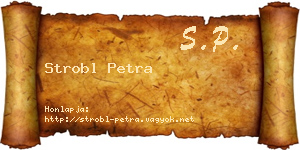 Strobl Petra névjegykártya